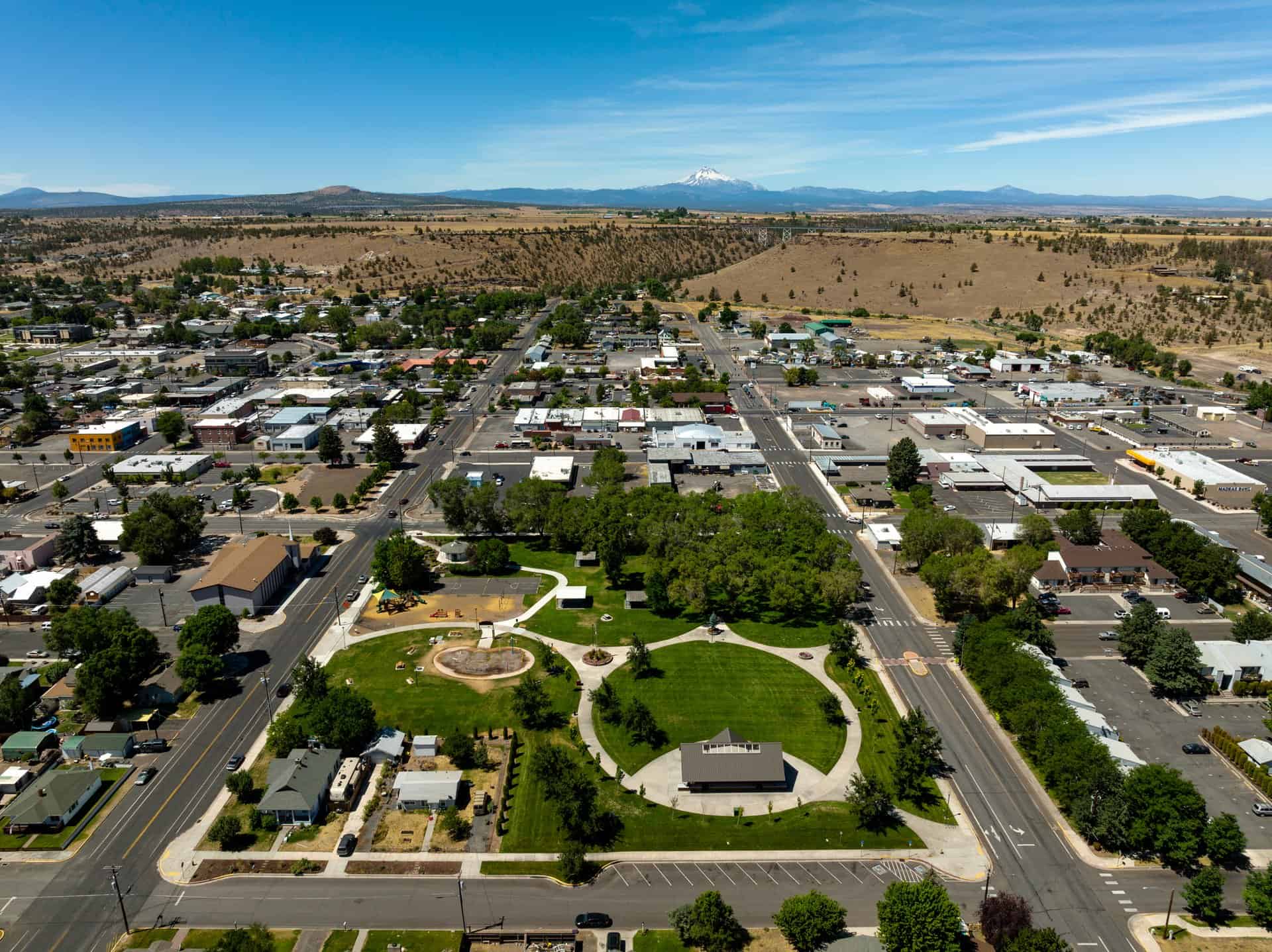 overhead view of the city of Madras.